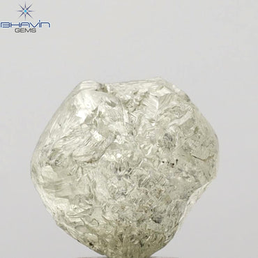 4.49 CT Rough Shape Natural Diamond Yellow Color I3 Clarity (8.93 MM)