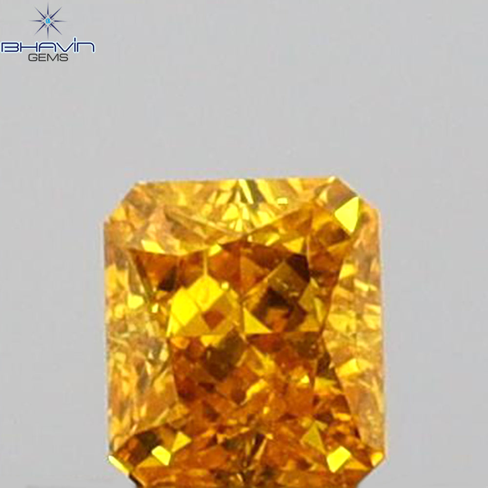 0.12 CT Radiant Shape Natural Diamond Yellow Color SI1 Clarity (2.76 MM)