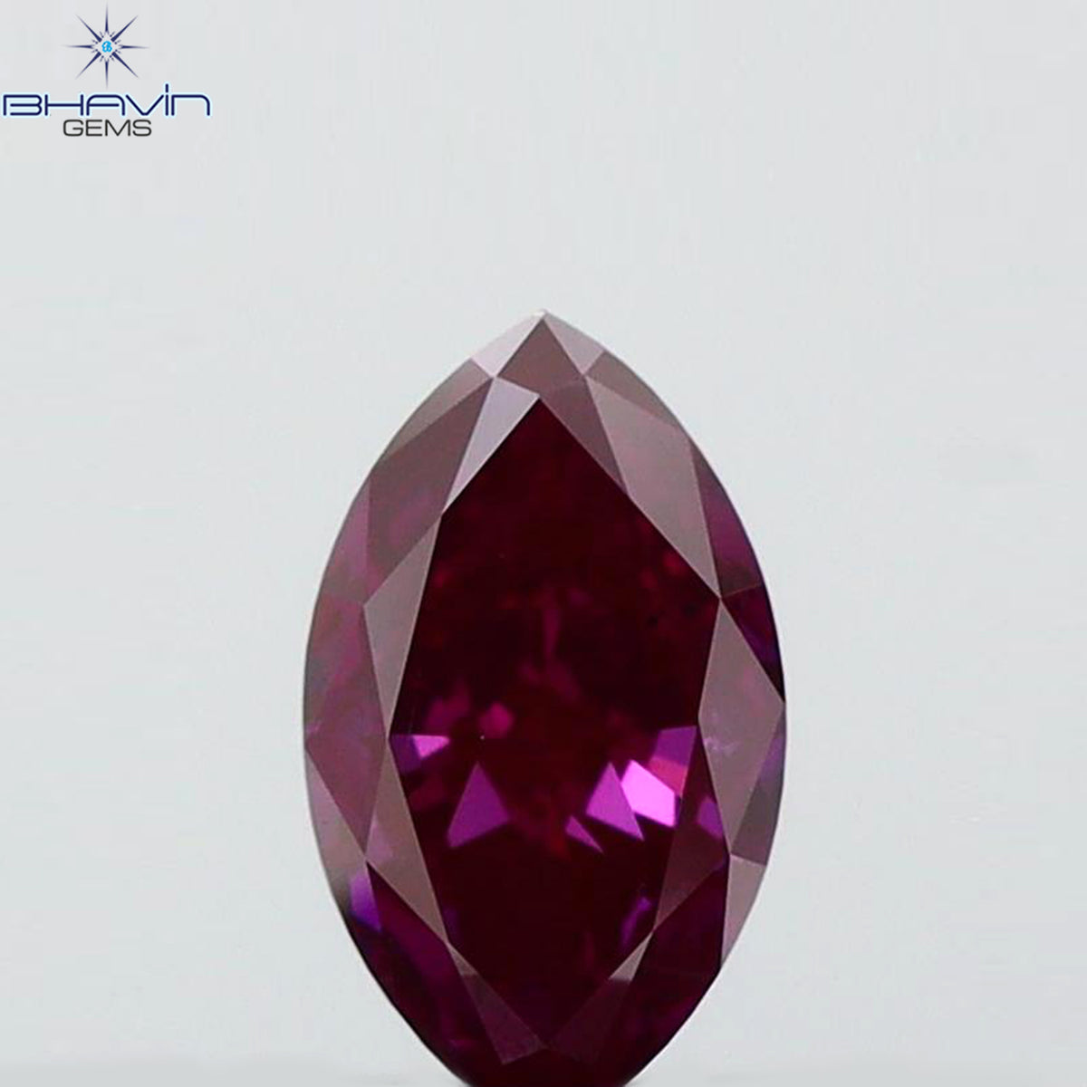 0.33 CT マーキスシェイプ 天然ダイヤモンド ピンクカラー VS2 クラリティ (5.97 MM)