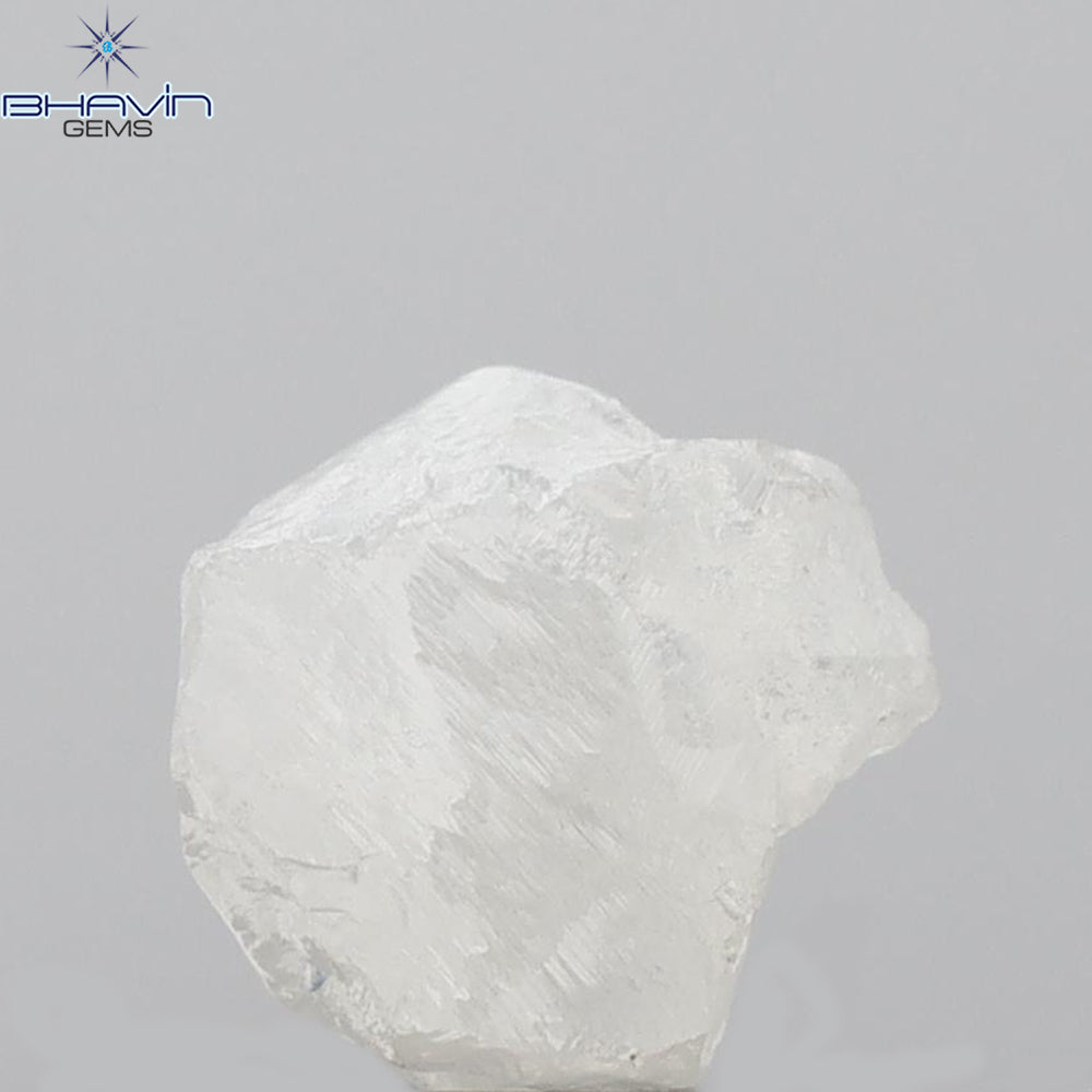 1.84 CT Rough Shape Natural Diamond White Color I1 Clarity (8.08 MM)