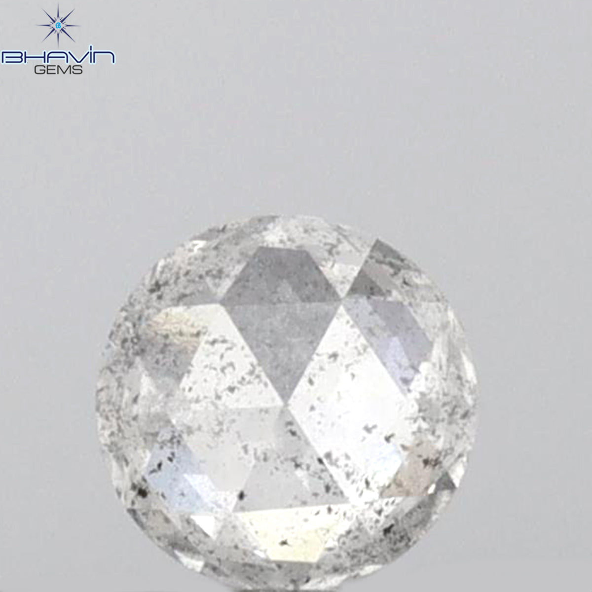 0.18 CT ラウンド ローズ カット シェイプ 天然ダイヤモンド ピンク色 I2 クラリティ (3.86 MM)