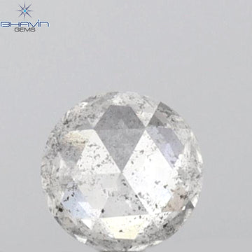 0.18 CT ラウンド ローズ カット シェイプ 天然ダイヤモンド ピンク色 I2 クラリティ (3.86 MM)
