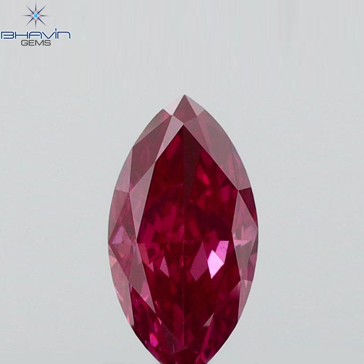 0.16 CT Natural Marquise Diamond Enhanced Pink Color VS1 Clarity (4.90 MM)