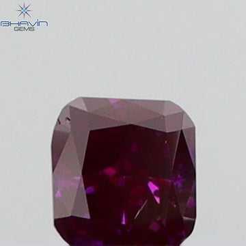 0.06 CT Natural Cushion Diamond Enhanced Pink Color Clarity VS2 (2.25 MM)