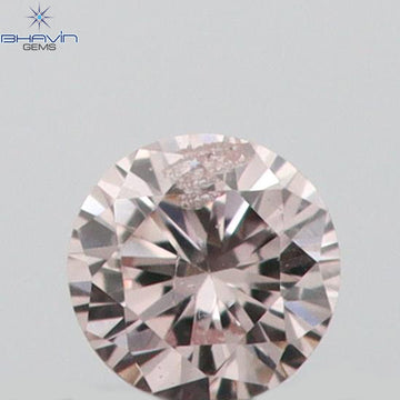0.03 CT ラウンドシェイプ 天然ダイヤモンド ピンク（アーガイル）カラー SI2 クラリティ（1.97 MM）