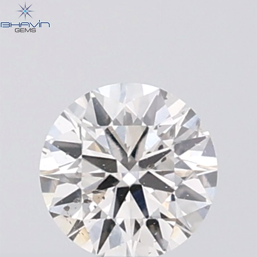 0.18 CT ラウンド ローズ カット シェイプ 天然ダイヤモンド ピンク色 I2 クラリティ (3.86 MM)
