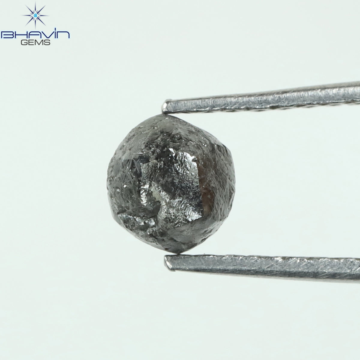 0.79 CT ラフシェイプ ナチュラル ダイヤモンド グレー カラー I3 クラリティ (6.28 MM)