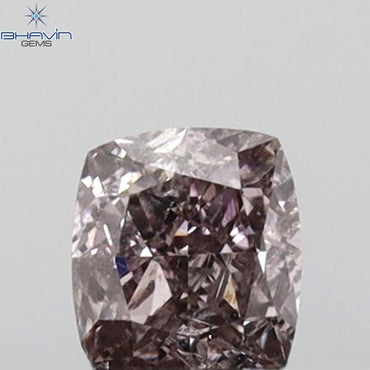 0.25 CT Cushion Shape Natural Diamond Pink Color SI2 Clarity (3.51 MM)