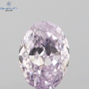 0.08 CT Natural Oval Diamond Pink Color Clarity SI1 (3.06 MM)