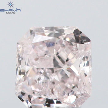 0.08 CT ラディアント シェイプ ナチュラル ダイヤモンド ピンク色 SI2 クラリティ (2.38 MM)