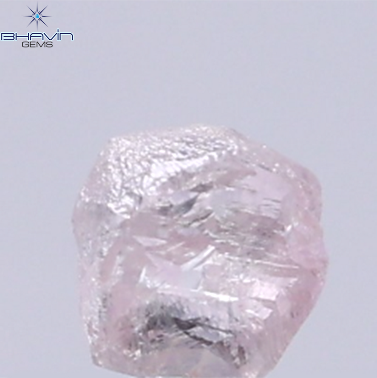 0.29 CT Natural Rough Diamond Pink Color Clarity SI (3.77 MM)