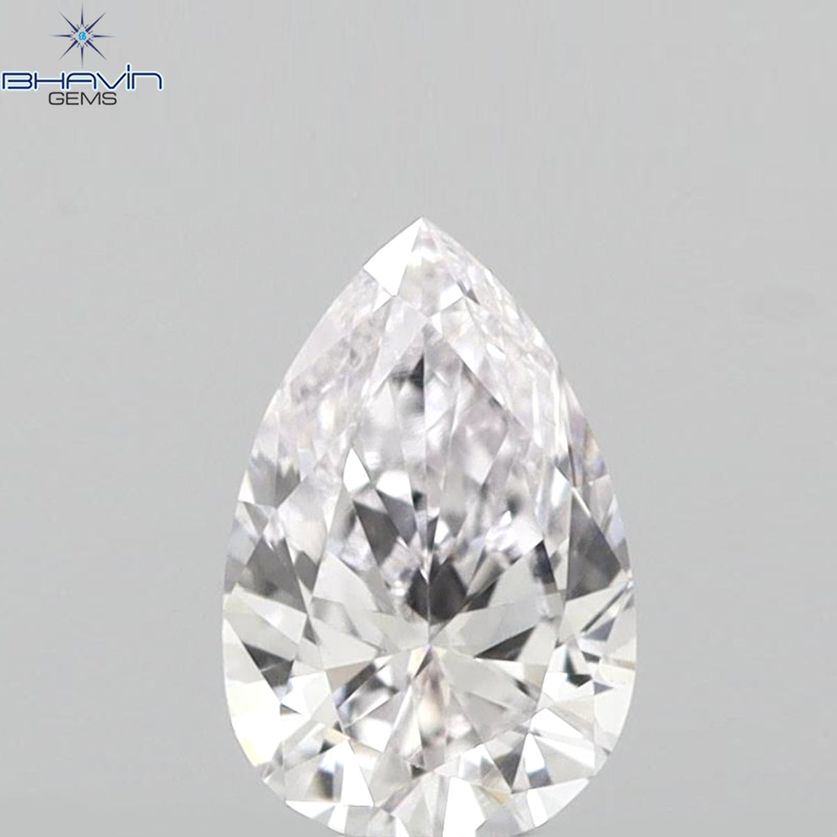 0.27 CT Natural Pear Diamond Faint Pink Color Clarity VS1 (5.45 MM)