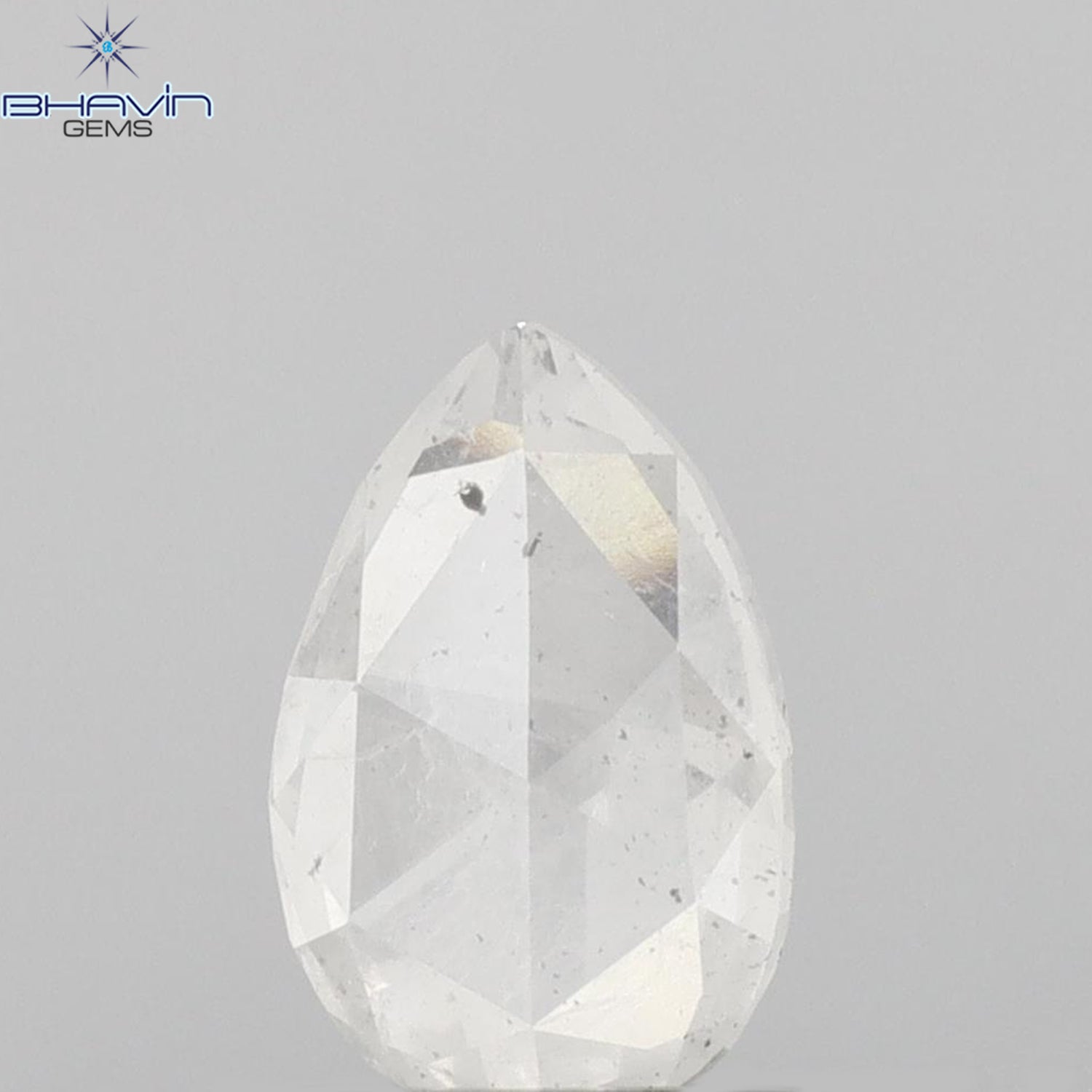 0.71 CT Pear Shape Natural Diamond White Color I2 Clarity (7.55 MM)