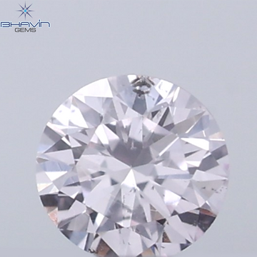 0.07 CT Round Natural Diamond Pink Color VS Clarity