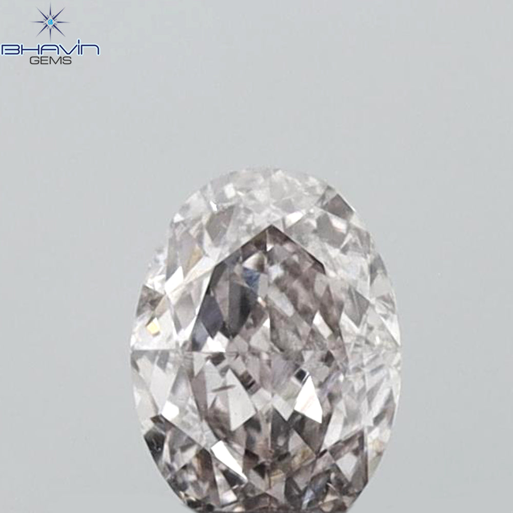0.30 CT Oval Shape Natural Diamond Pink Color VS2 Clarity (4.70 MM)