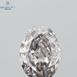 0.30 CT Oval Shape Natural Diamond Pink Color VS2 Clarity (4.70 MM)