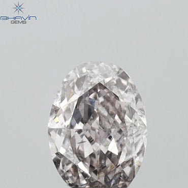 0.30 CT Oval Shape Natural Diamond Pink Color VS2 Clarity (4.70 MM)