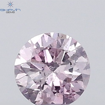 0.04 CT Round Natural Diamond Pink (Argyle) Color SI Clarity