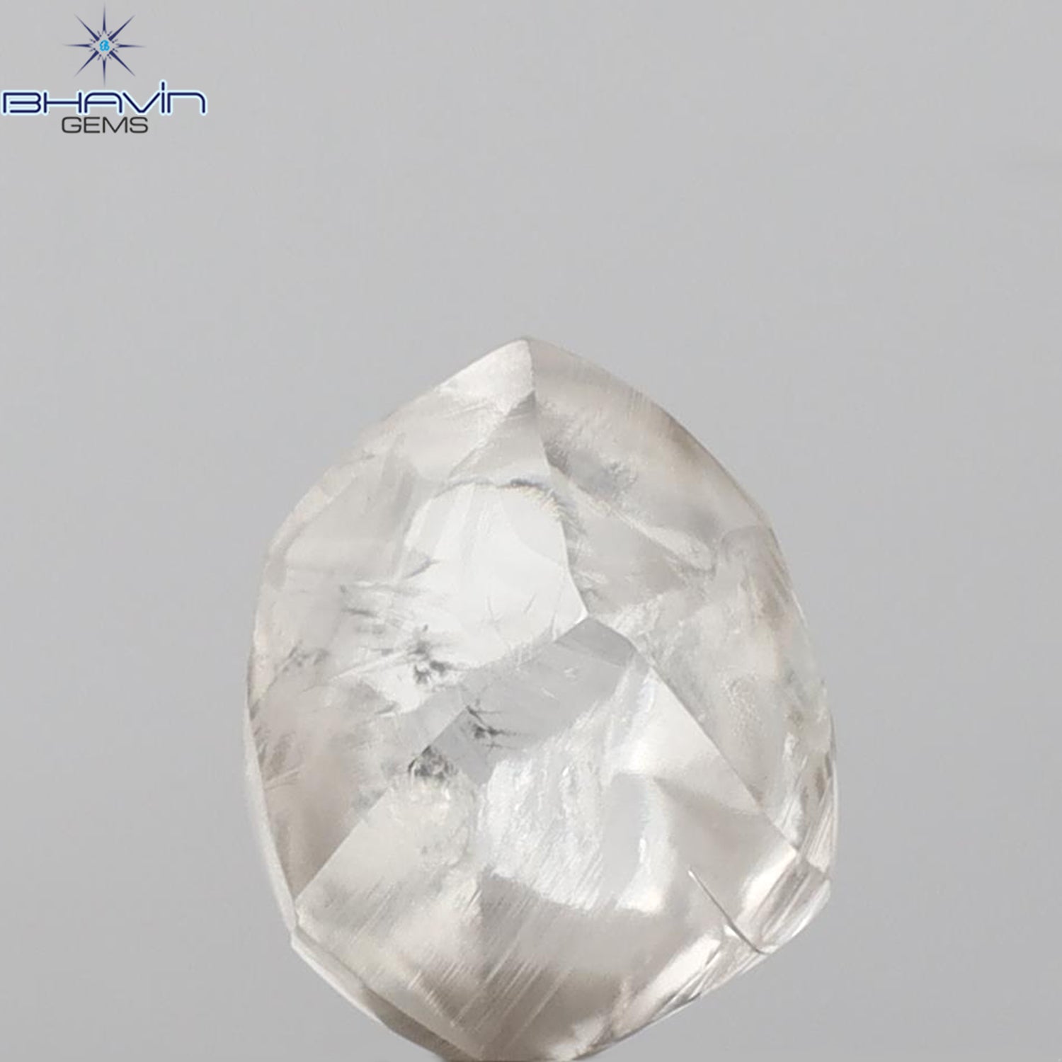 2.66 CT Rough Shape Natural Diamond Brown Color SI1 Clarity (9.17 MM)