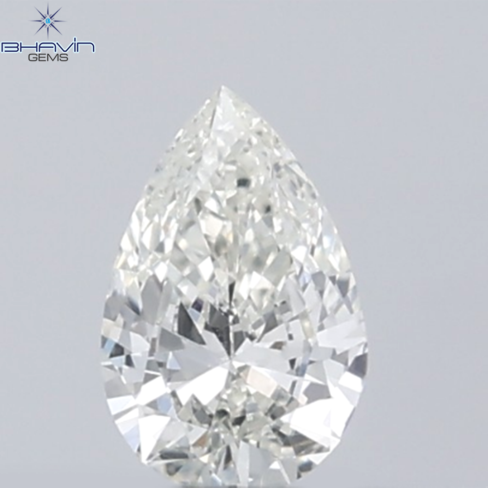 0.13 CT Pear Shape White Diamond VVS1 Clarity (4.18 MM)