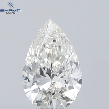 0.13 CT Pear Shape White Diamond VVS1 Clarity (4.18 MM)
