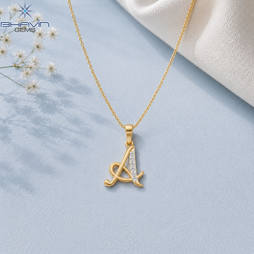 Diamond Letter A Initial Pendant Necklace – Elegant Personalized Alphabet Jewelry