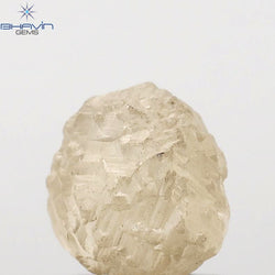 1.39 CT Rough Shape Natural Diamond Brown Color SI Clarity (6.32 MM)