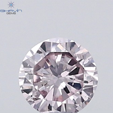 0.03 CT Round Natural Diamond Pink (Argyle) Color VS-SI Clarity