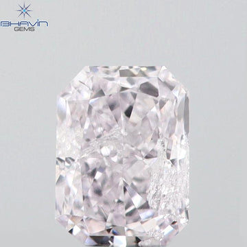 0.08 CT ラディアント シェイプ ナチュラル ダイヤモンド ピンク色 SI2 クラリティ (2.38 MM)