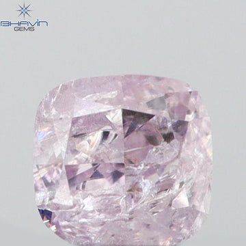 0.13 CT Natural Cushion Diamond Pink Color Clarity I2 (2.80 MM)