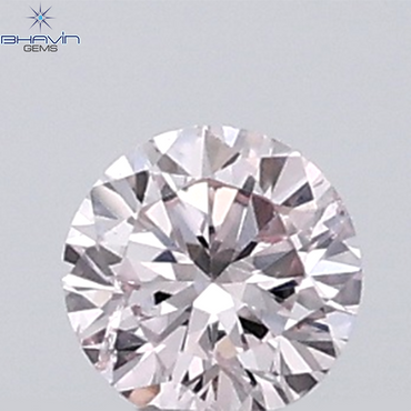 0.05 CT Round Natural Diamond Pink (Argyle) Color VS-SI Clarity