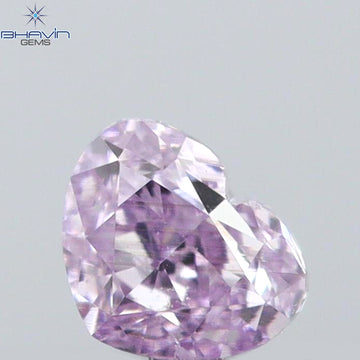 0.13 CT Natural Heart Diamond Pink Color Clarity VS2 (2.95 MM)