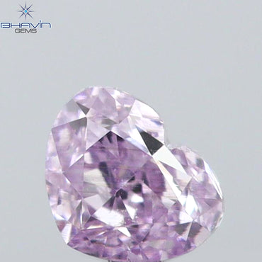0.13 CT Heart Shape Natural Diamond Pink Color VS2 Clarity (2.95 MM)