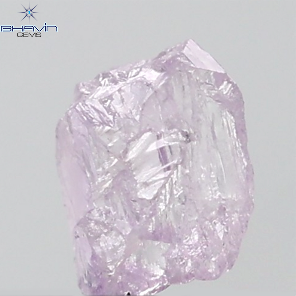 0.33 CT Rough Shape Natural Diamond Pink Color SI1 Clarity (4.25 MM)