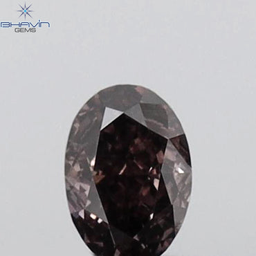 0.15 CT Oval Shape Natural Diamond Pink Color VS2 Clarity (3.86 MM)