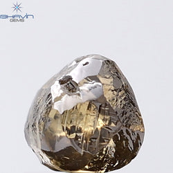 1.30 CT Rough Shape Natural Diamond Brown Color VS Clarity (5.19 MM)