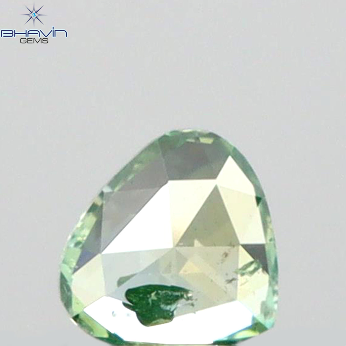 0.18 CT ハート シェイプ ナチュラル ダイヤモンド グリーン カラー VS2 クラリティ (3.66 MM)