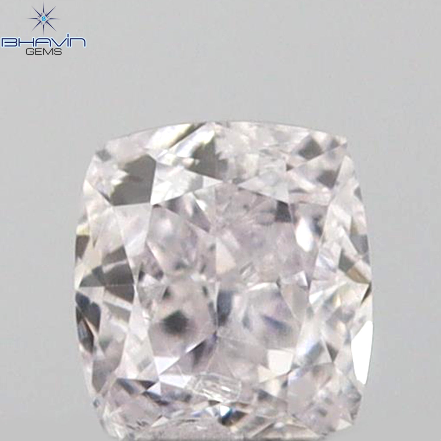 0.10 CT Cushion Shape Natural Diamond Pink Color SI1 Clarity (2.80 MM)