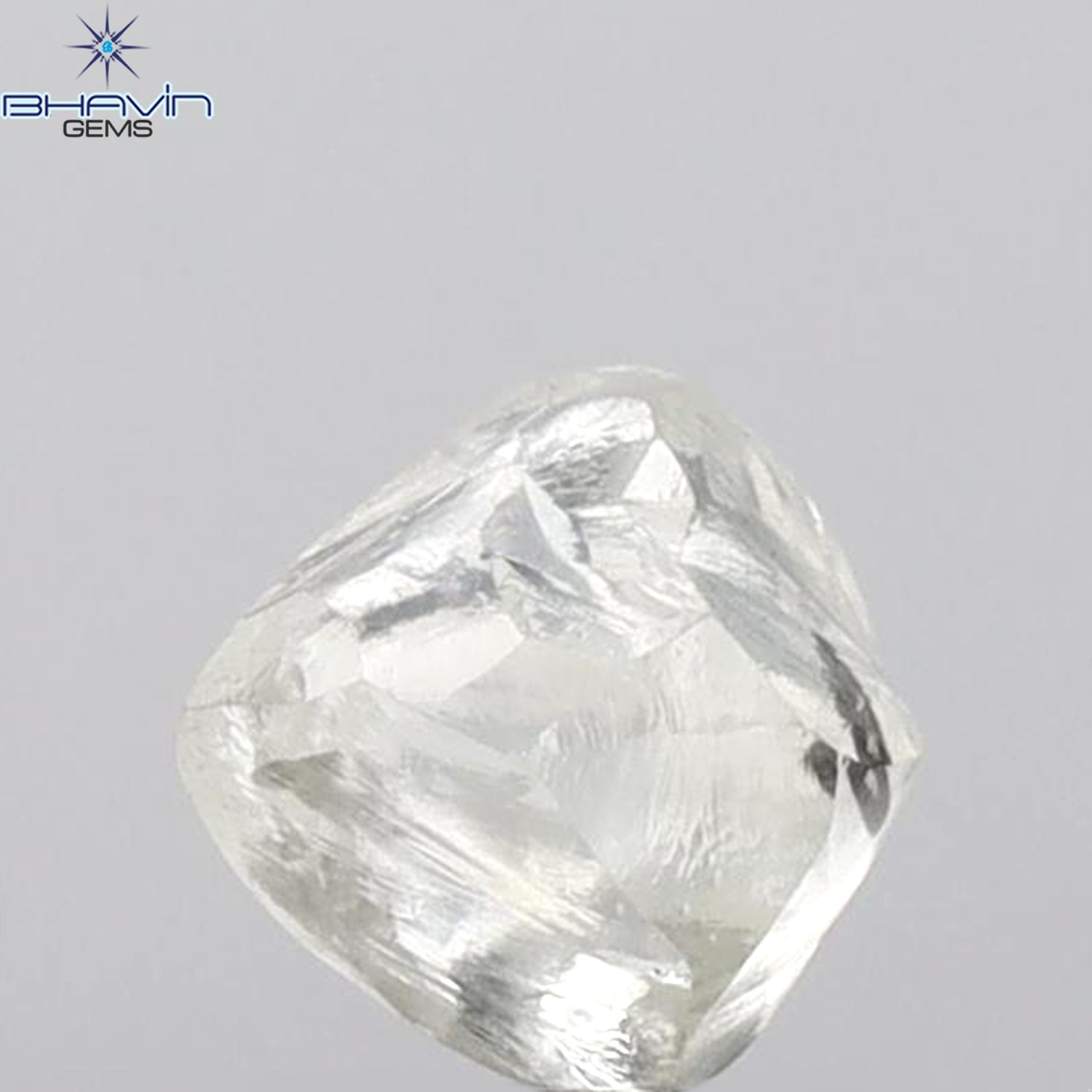 2.47 CT Rough Shape Natural Loose Diamond White (M) Color SI1 Clarity (7.57 MM)