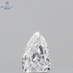 0.03 CT Pear Shape Natural Diamond White Color VS1 Clarity (2.37 MM)