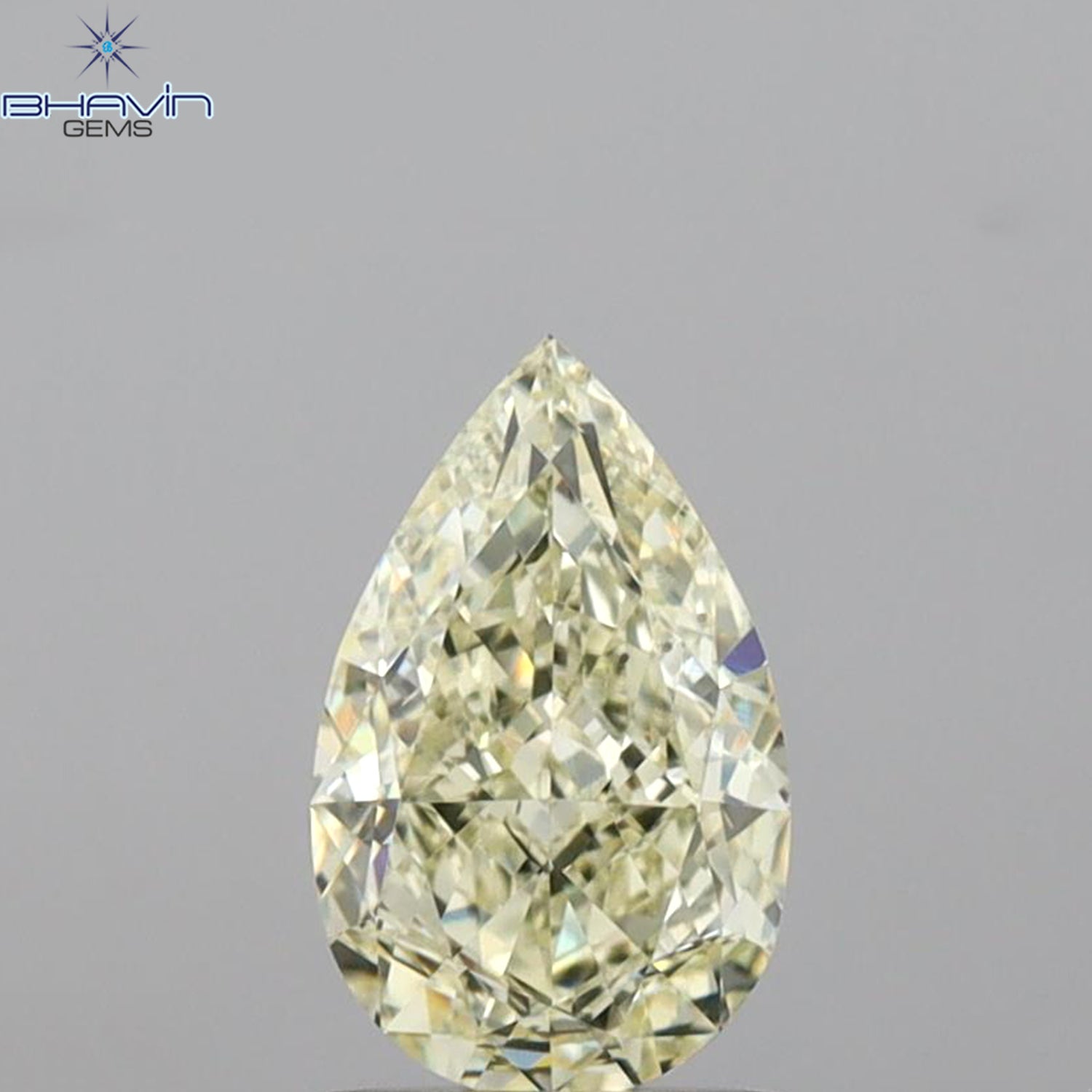 GIA Certified 1.61 CT Pear Diamond U to V Range Color Natural  Diamond (9.43 MM)