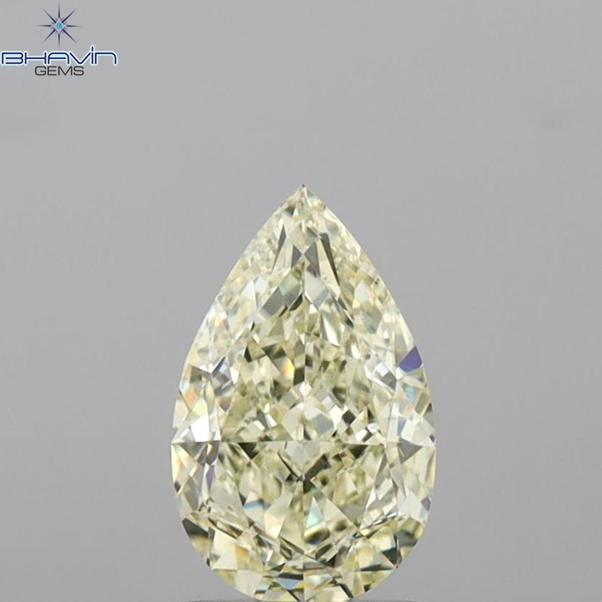 GIA Certified 1.61 CT Pear Diamond U to V Range Color Natural  Diamond (9.43 MM)