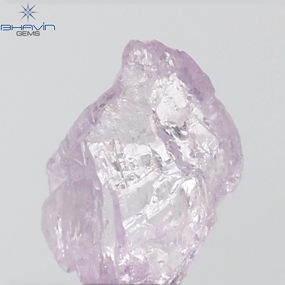 0.54 CT Rough Shape Natural Diamond Pink Color SI1 Clarity (5.36 MM)