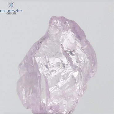 0.54 CT Rough Shape Natural Diamond Pink Color SI1 Clarity (5.36 MM)