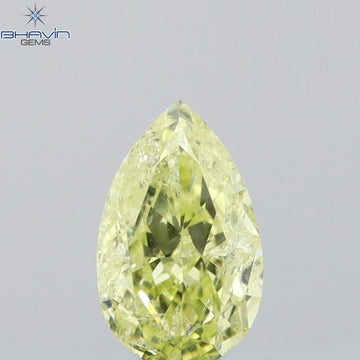 0.17 CT ペアシェイプ 天然ダイヤモンド イエローカラー SI2 クラリティ (4.60 MM)