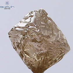 2.13 CT Rough Shape Natural Diamond Dark Brown Color SI2 Clarity (7.00 MM)