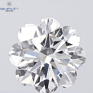0.18 CT ラウンド ローズ カット シェイプ 天然ダイヤモンド ピンク色 I2 クラリティ (3.86 MM)