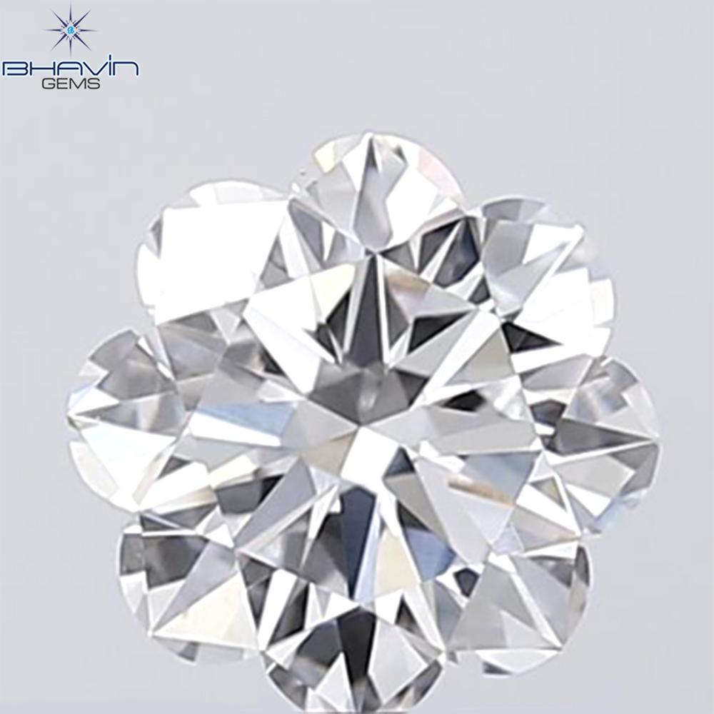 0.18 CT ラウンド ローズ カット シェイプ 天然ダイヤモンド ピンク色 I2 クラリティ (3.86 MM)