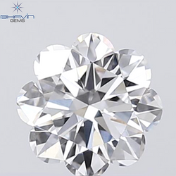 0.18 CT ラウンド ローズ カット シェイプ 天然ダイヤモンド ピンク色 I2 クラリティ (3.86 MM)