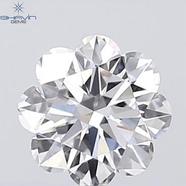 0.18 CT ラウンド ローズ カット シェイプ 天然ダイヤモンド ピンク色 I2 クラリティ (3.86 MM)